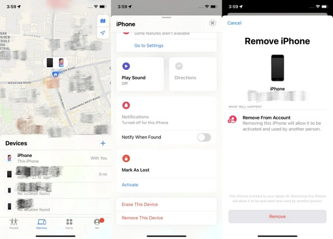 bypass icloud via find my app