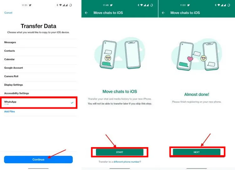 transfer whatsapp from android to iphone