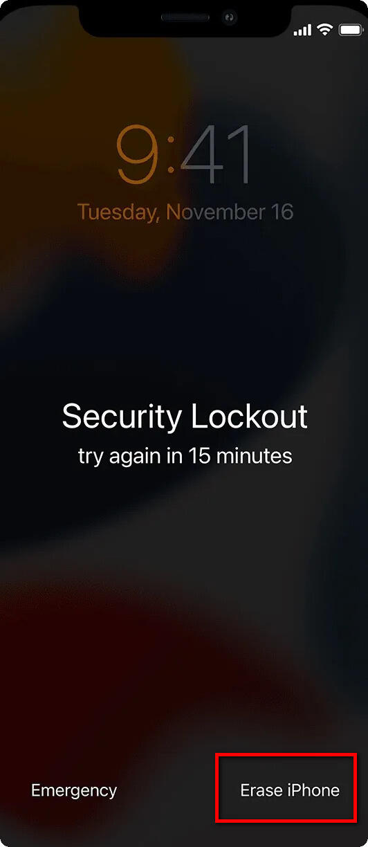 unlock disabled iphone with erase iphone