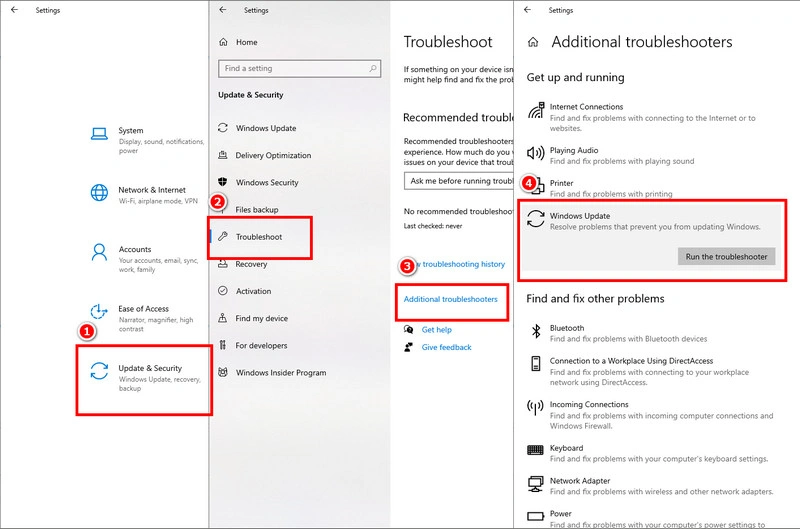 run windows update troubleshooter