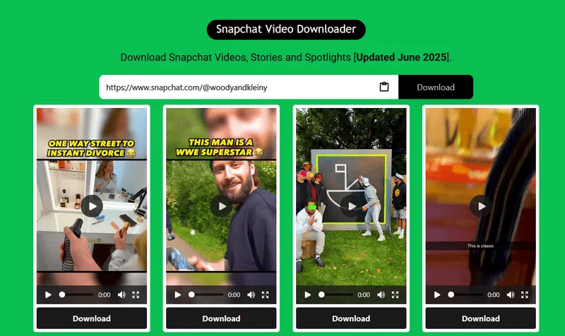 Snapchat Video Downloader