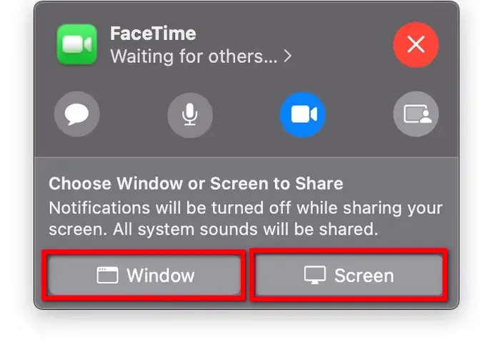 facetime share screen