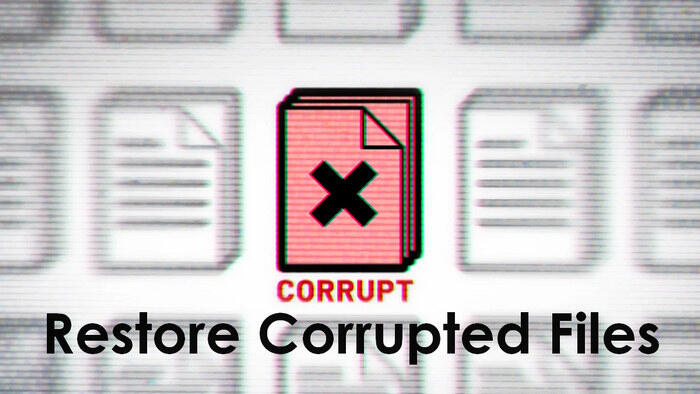 restore corrupted files