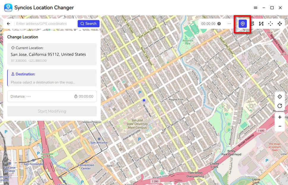 select one mode and customize a location or route