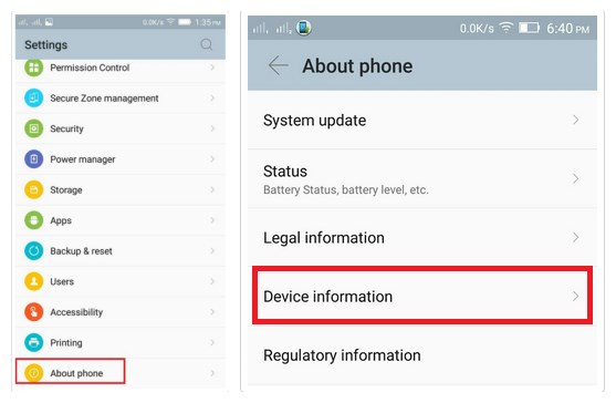 Debug Lenovo K5 Note