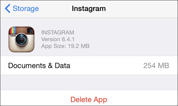 clear Instagram cache