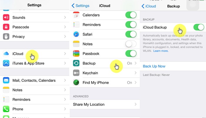 iCloud backup