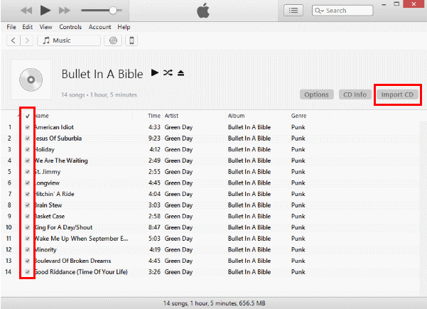 cd music to itunes