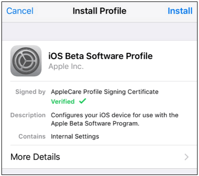 Install ios 10