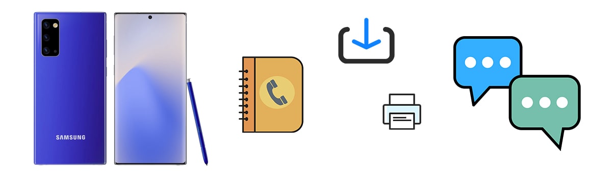 manage contacts and messages on Samsung Galaxy Note 20