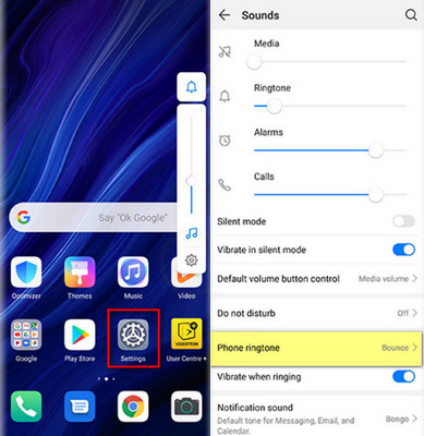 set ringtone on Huawei P40/P40 Pro