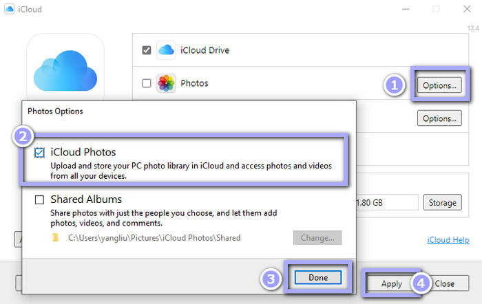 turn on iCloud Photos