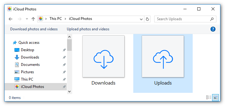 upload photos to icloud