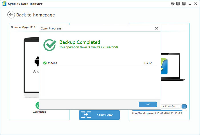 oppo r11 to pc transfer step 3