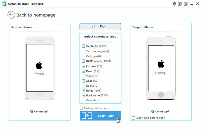 transfer files from iPhone to new iPhone