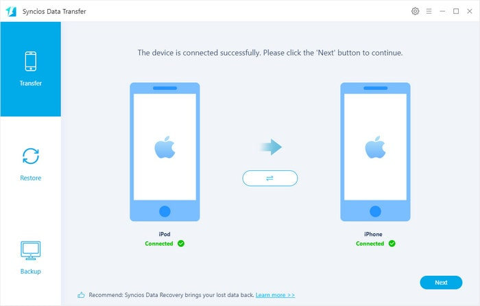 iphone 7 Data Transfer interface