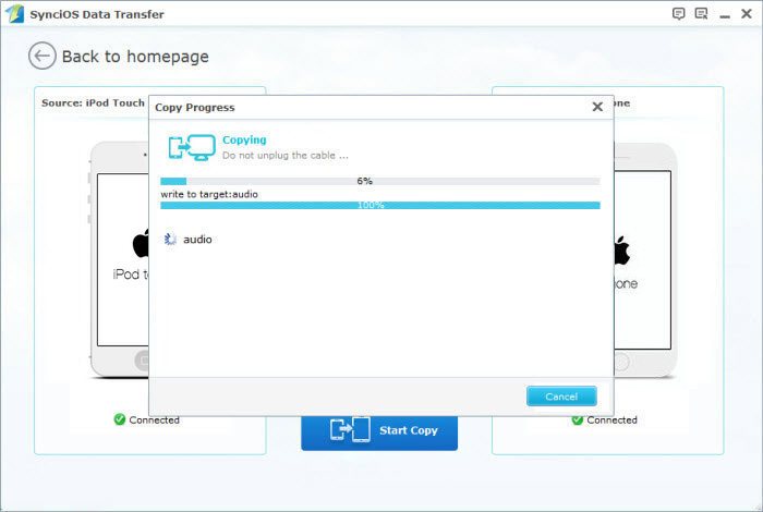 Transfer data from old ipad to new iPad mini 3