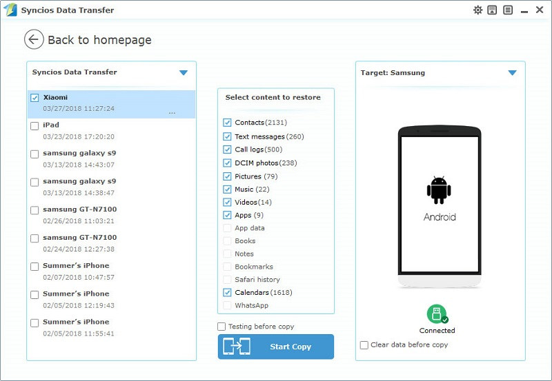 restore data to samsung galaxy s9