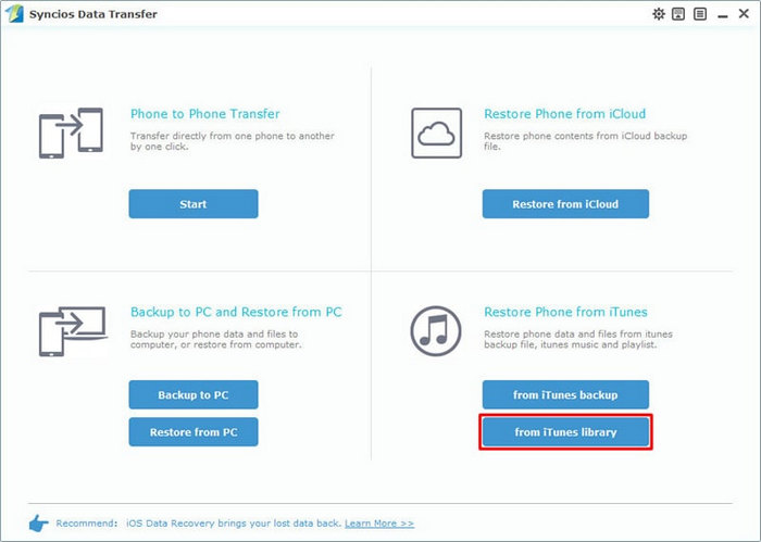 transfer itunes music to lg v40 step 1