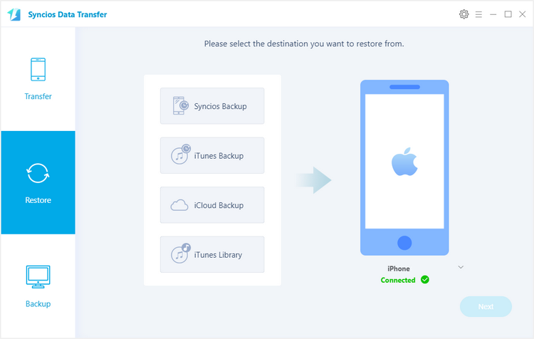 syncios data transfer