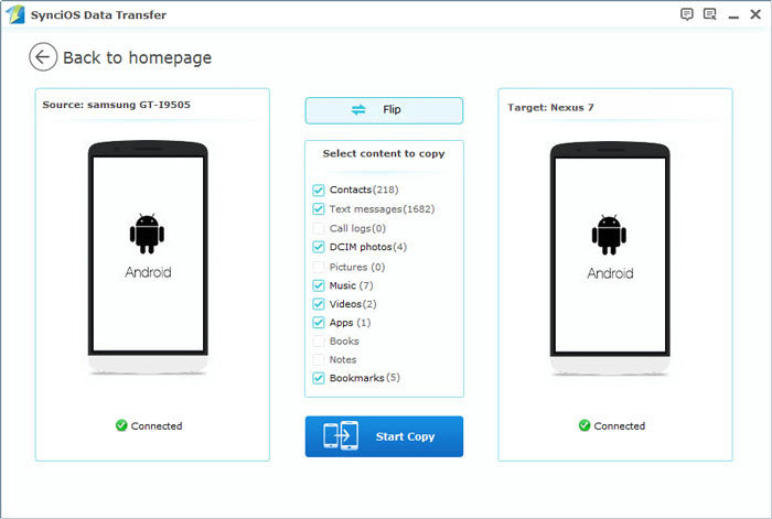 iPhone to nexus 6 Data Transfer