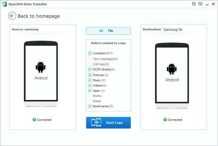 transfer data from android to sd card