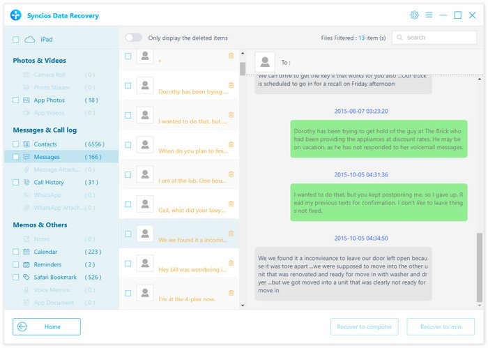 Recover Deleted Data to iPhone 8/iPhone X from iCloud Backup