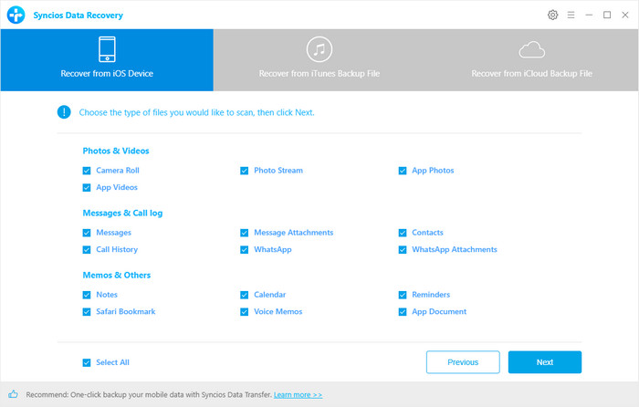 scan backup files to be scanned