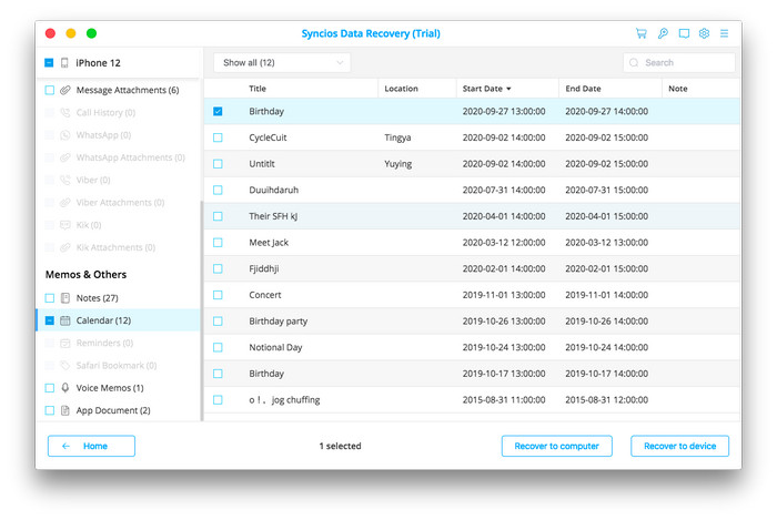 Transfer Calendar to Mac