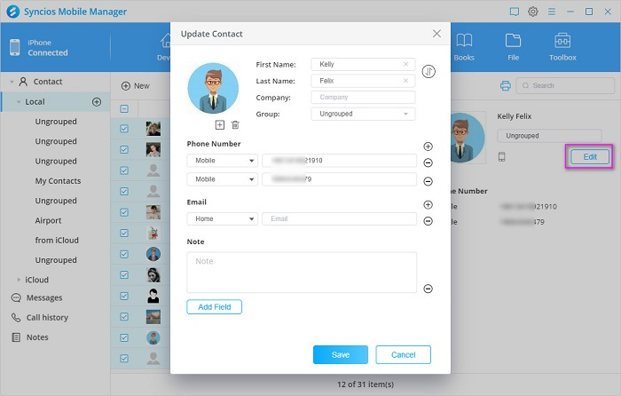 create new contacts