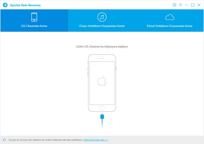 Directly scan and retrieve data from iOS Devices