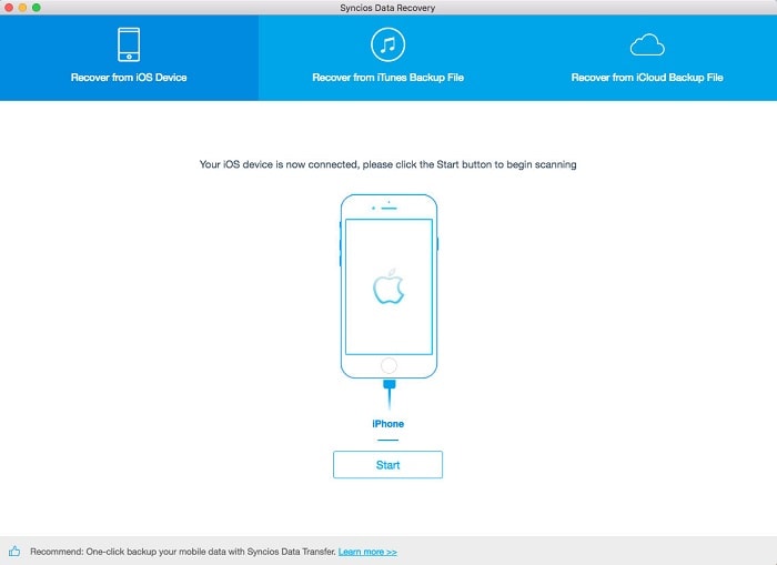 connect ios device to data recovery